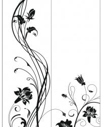 Пескоструйный рисунок Цветы 485